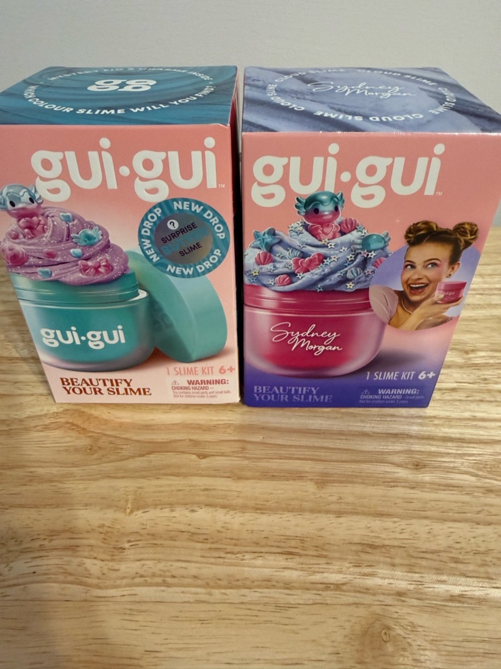 gui·gui Slime Kit Duo - Pink & Teal Packaging